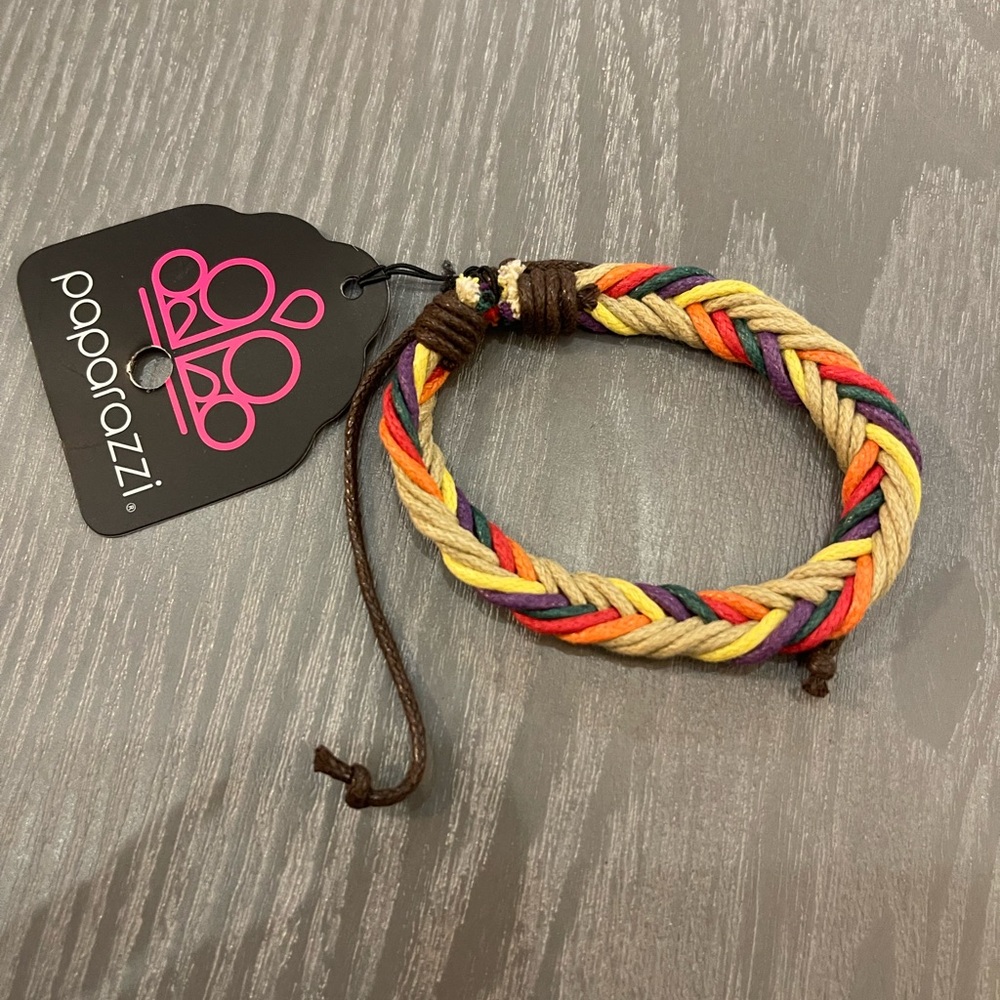 NWT Paparazzi leather woven Bracelet